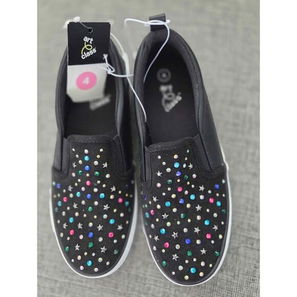 Art Class  NWT Sparkle Slide on Sneakers Size 4 - Picture 1 of 3